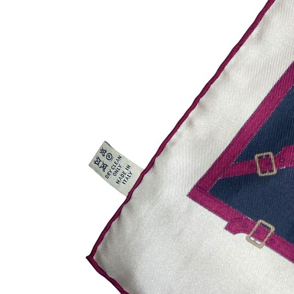 BURBERRY Silk Belt Nova Check Plaid Belt Print Rectangle Scarf 11x62 - Picture 7 of 16